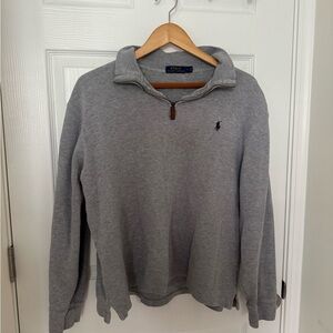Ralph Lauren Men's Gray Zip-Up Sweater